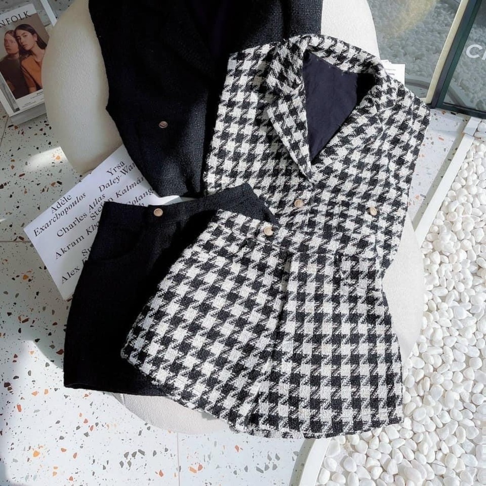 Tweed 2 piece set short and top